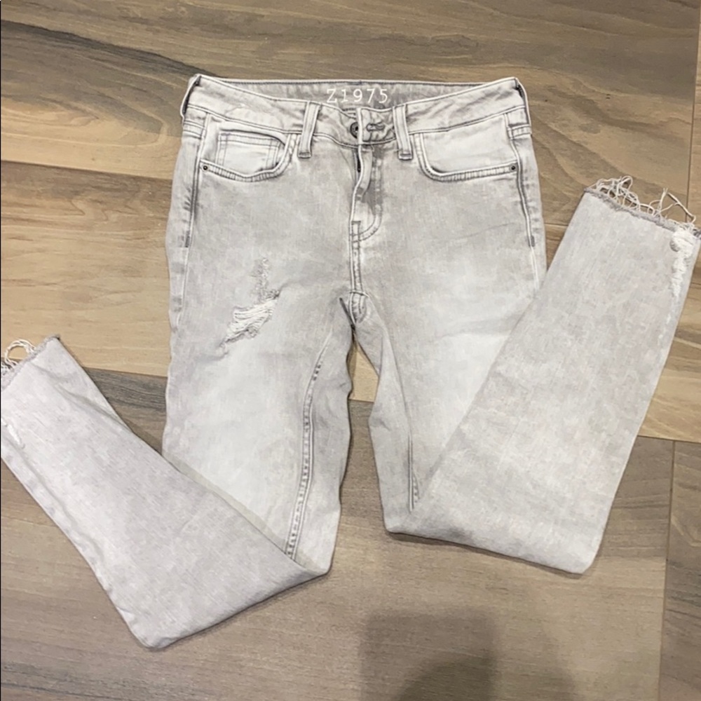 Grey Zara denim jeans skinny